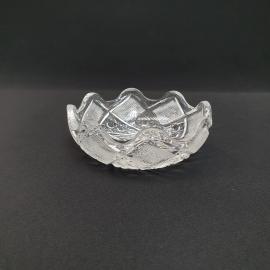 Винтажная ваза конфетница, хрусталь 13 см, СССР