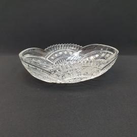 Винтажный салатник ваза, хрусталь 26х17 см, СССР