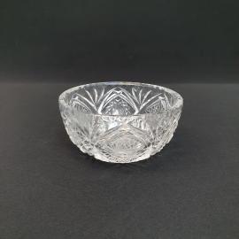 Винтажная ваза конфетница, хрусталь 11 см, СССР