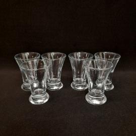 Винтажный набор стопок 6 шт 50 мл, стекло, Турция.