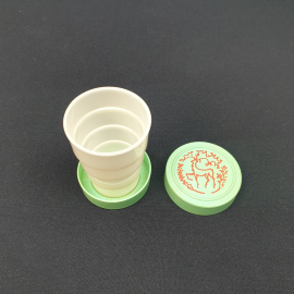 Винтажный складной стаканчик, пластик, 170 мл, СССР.