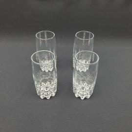 Набор винтажных стаканов из 4 шт, обьем 300 мл, стекло