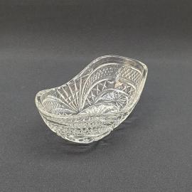 Винтажная ваза-конфетница Ладья, хрусталь 7 см, СССР