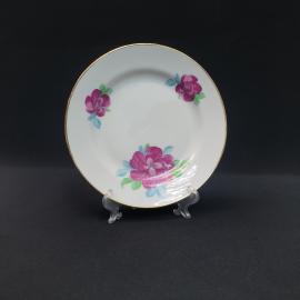 Винтажная десертная тарелка Дулево, фарфор 175 мм, СССР