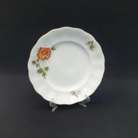 Винтажная десертная тарелка Jarolina, фарфор 185 мм, Польша СССР периода