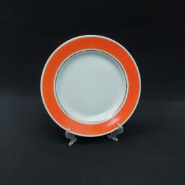 Винтажная десертная тарелка Октябрьск, фарфор 17 см, СССР