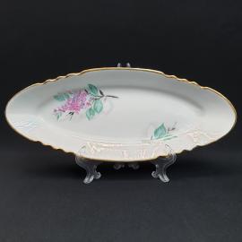 Винтажная селедочница Дулево ,фарфор 29х12,СССР