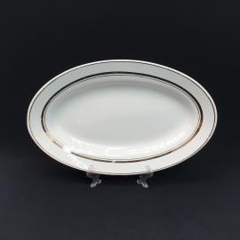 Винтажная селедочница Дулево ,фарфор 36х22.5,СССР