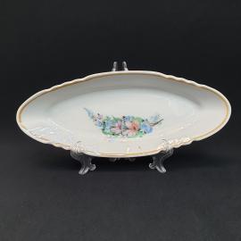 Винтажная селедочница Дулево ,фарфор 29х12,СССР