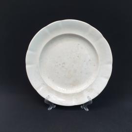 Антикварная столовая тарелка Кузнецов,фарфор 25 см,Царская Россия до 1917 г,СССР