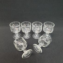 Винтажный набор рюмок 6 шт НПО Светлана хрусталь 30 мл, СССР.