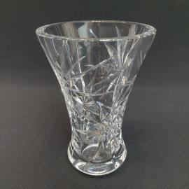 Винтажная ваза для цветов 15 см, хрусталь, 600 мл, СССР.