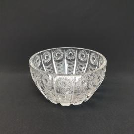 Винтажный салатник, хрусталь, алмазная резка,  2000 мл, СССР.
