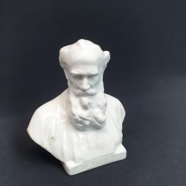 Винтажный бюст Л.Н.Толстой 17х10х18 см, бисквит, СССР.