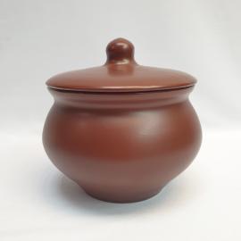 Винтажный горшок 15 см, керамика, 1 литр, СССР.