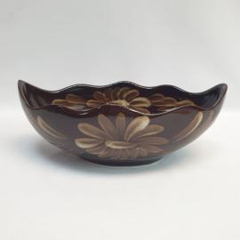 Винтажная ваза - конфетница 23х13х8 см, керамика, 500 мл, СССР.