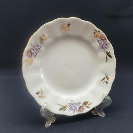 Винтажная пирожковая тарелка ЛФЗ, фарфор 15 см, СССР