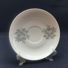 Винтажное чайное кофейное блюдце Дулево, фарфор 135 мм, СССР