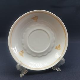 Винтажное чайное кофейное блюдце Суммы, фарфор 14 см, СССР