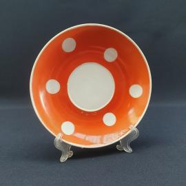 Винтажное чайное кофейное блюдце Вербилки, фарфор 16 см, СССР