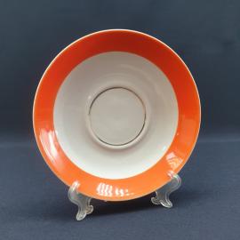 Винтажное чайное кофейное блюдце Пролтарий, фарфор 165 мм, СССР