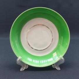 Винтажное чайное блюдце Богданович, фарфор 14 см, СССР