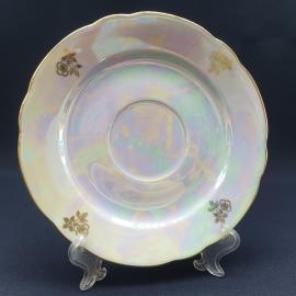 Винтажное чайное кофейное блюдце Kahla, фарфор 17 см, ГДР