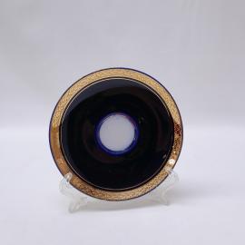 Винтажное чайное кофейное блюдце ЛФЗ, фарфор 13 см, СССР