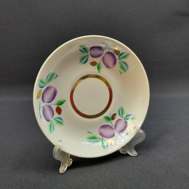 Винтажное чайное кофейное блюдце Богдановичи, фарфор 14 см, СССР