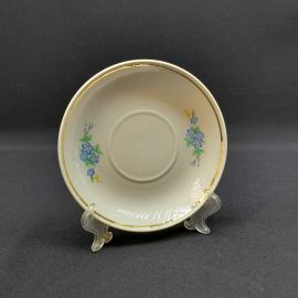 Винтажное чайное кофейное блюдце Пролетарий, фарфор 135 см, СССР
