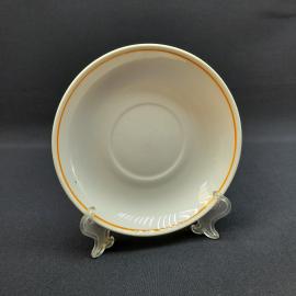 Винтажное чайное кофейное блюдце Вербилки, фарфор 14 см, СССР