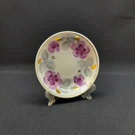 Винтажное чайное кофейное блюдце Кузяевск, фарфор роспись 135 мм, СССР