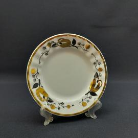 Винтажная пирожковая тарелка Вербилки, фарфор 15 см, СССР