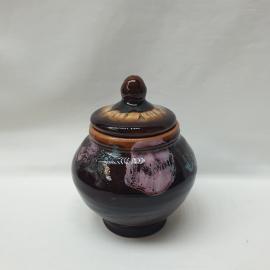 Винтажный горшок 500 мл, Орловская обливная керамика, СССР.