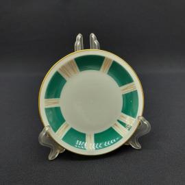 Винтажное чайное кофейное блюдце Jlmenau, фарфор 11 см, ГДР