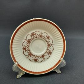 Винтажное чайное кофейное блюдце Барановка, фарфор 12 см, СССР