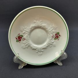Винтажное чайное кофейное блюдце Вербинки, фарфор 12 см, СССР