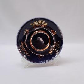 Винтажное чайное кофейное блюдце Возрождение, фарфор 135 мм, СССР