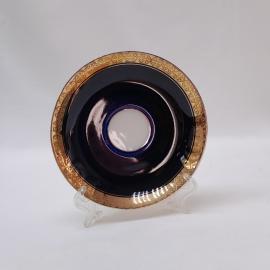 Винтажное чайное кофейное блюдце ЛФЗ, фарфор 145 мм, СССР