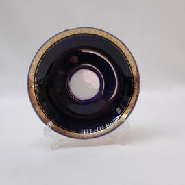 Винтажное чайное кофейное блюдце ЛФЗ, фарфор 15 см, СССР