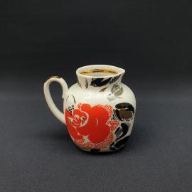 Винтажный молочник сливочник ЛФЗ, фарфор 400 мл, СССР