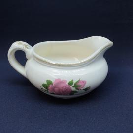 Винтажный молочник сливочник ЗиК Конакова, фаянс 250 мл,  СССР