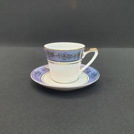 Винтажная кофейная пара, фарфор 110 мл, СССР