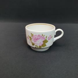 Винтажная чайная чашка кружка Вербилки, фарфор 210 мл, СССР