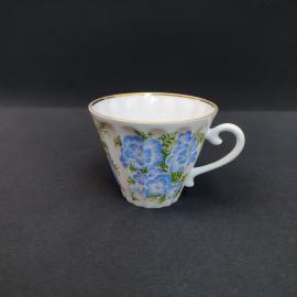 Винтажная чайная чашка кружка ЛФЗ, костяной фарфор 200 мл, СССР