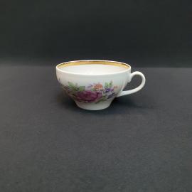 Винтажная чайная чашка кружка Дулево, фарфор 200 мл, СССР