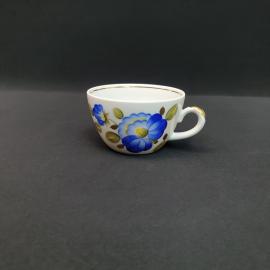 Винтажная чайная чашка кружка Кузяевск, фарфор роспись 220 мл, СССР