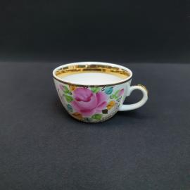 Винтажная чайная чашка кружка, фарфор роспись 220 мл, СССР