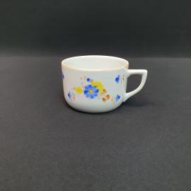 Винтажная чайная чашка кружка Полонное раннее клеймо, фарфор роспись 210 мл, СССР