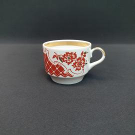 Винтажная чайная чашка кружка Вербилки, фарфор 200 мл, СССР